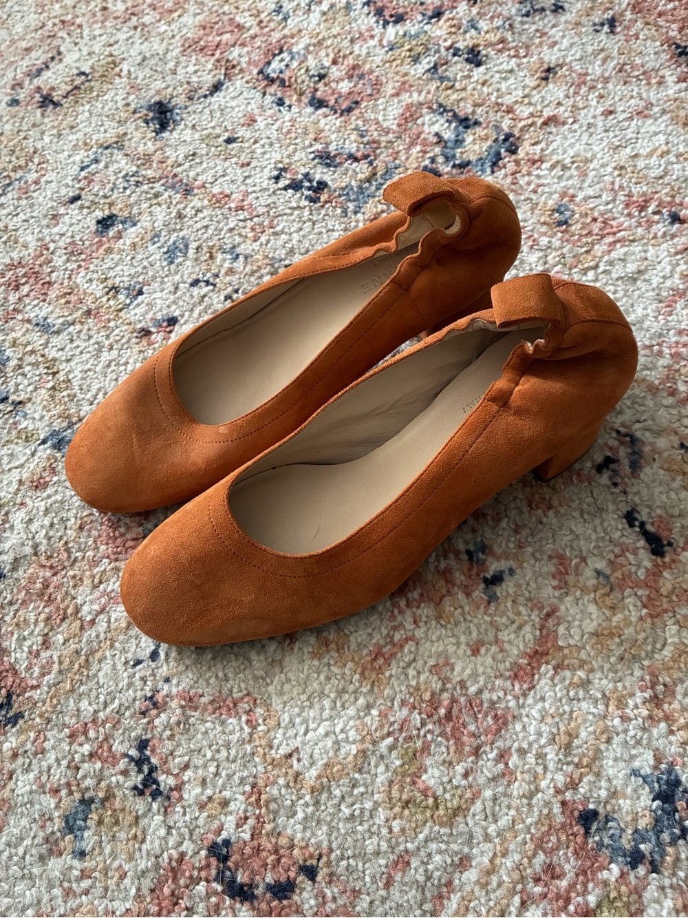Everlane Italian Leather The Day Heel in Suede